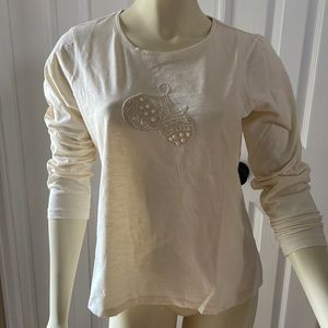 Coldwater Creek Holiday Shirt Petite Medium